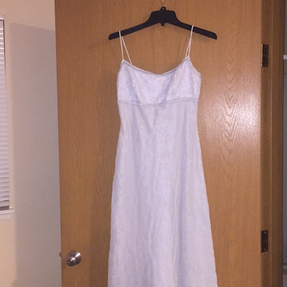 Long thin strap dress